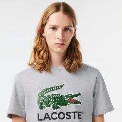 T-Shirts | LACOSTE T-Shirt Imprime Signature En Jersey De Coton