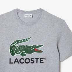 T-Shirts | LACOSTE T-Shirt Imprime Signature En Jersey De Coton