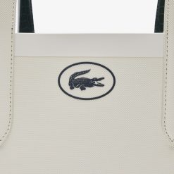 Sacs A Main & Cabas | LACOSTE Sac Cabas Anna Reversible Effet Petit Pique