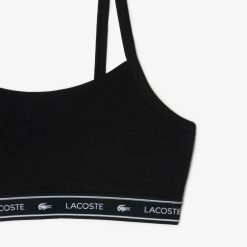 Sous-Vetements Et Vetements D'Interieur | LACOSTE Brassiere Avec Bande Siglee En Coton Stretch