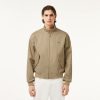 Manteaux & Vestes | LACOSTE Blouson Harrington En Twill De Coton Deperlant