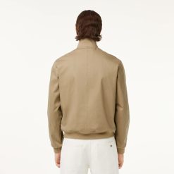 Manteaux & Vestes | LACOSTE Blouson Harrington En Twill De Coton Deperlant