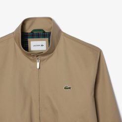 Manteaux & Vestes | LACOSTE Blouson Harrington En Twill De Coton Deperlant