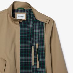 Manteaux & Vestes | LACOSTE Blouson Harrington En Twill De Coton Deperlant