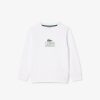 Vetements Fille | LACOSTE Sweatshirt Avec Imprime Iconique En Coton