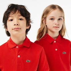 Vetements Fille | LACOSTE Polo Enfant Lacoste Regular Fit En Petit Pique Uni