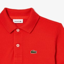 Vetements Fille | LACOSTE Polo Enfant Lacoste Regular Fit En Petit Pique Uni