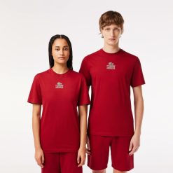 T-Shirts | LACOSTE T-Shirt Regular Fit Avec Marquage En Jersey De Coton