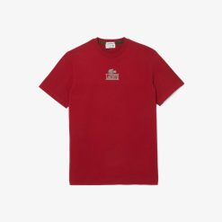 T-Shirts | LACOSTE T-Shirt Regular Fit Avec Marquage En Jersey De Coton