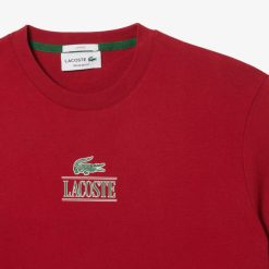 T-Shirts | LACOSTE T-Shirt Regular Fit Avec Marquage En Jersey De Coton