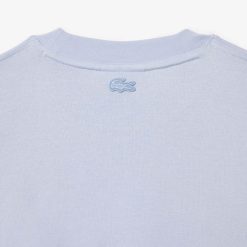 T-Shirts | LACOSTE T-Shirt Loose Fit En Coton Epais Broderie Lacoste