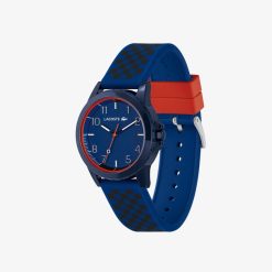 Accessoires | LACOSTE Montre 3 Aiguilles Rider Bracelet En Silicone Avec Imprime Bleu Marine