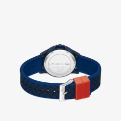 Accessoires | LACOSTE Montre 3 Aiguilles Rider Bracelet En Silicone Avec Imprime Bleu Marine