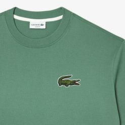 T-Shirts | LACOSTE T-Shirt Unie Loose Fit Avec Grand Crocodile Coton Epais