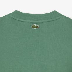 T-Shirts | LACOSTE T-Shirt Unie Loose Fit Avec Grand Crocodile Coton Epais