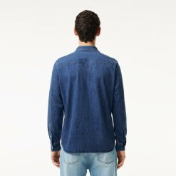 Chemises | LACOSTE Chemise Homme Lacoste Regular Fit En Denim De Coton Biologique