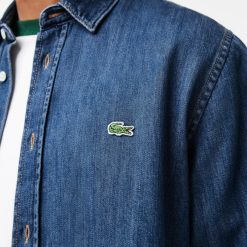 Chemises | LACOSTE Chemise Homme Lacoste Regular Fit En Denim De Coton Biologique