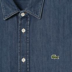 Chemises | LACOSTE Chemise Homme Lacoste Regular Fit En Denim De Coton Biologique