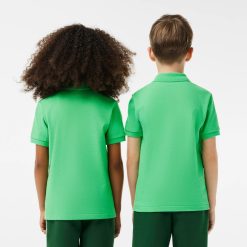 Vetements Fille | LACOSTE Polo Enfant Lacoste Regular Fit En Petit Pique Uni