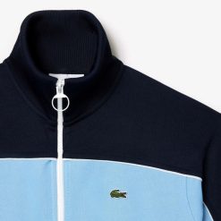 Survetements | LACOSTE Sweatshirt Zippe Paris Color-Block En Interlock Pique