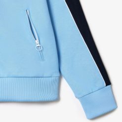 Survetements | LACOSTE Sweatshirt Zippe Paris Color-Block En Interlock Pique