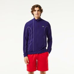 Vetements De Sport | LACOSTE Veste D'Apres Match Homme Lacoste Sport X Novak Djokovic