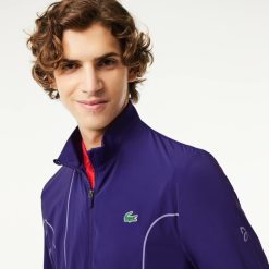 Vetements De Sport | LACOSTE Veste D'Apres Match Homme Lacoste Sport X Novak Djokovic