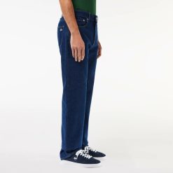 Pantalons & Shorts | LACOSTE Jean 5 Poches Straight Fit Indigo