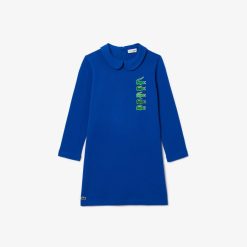 Vetements Fille | LACOSTE Robe Polo Avec Crocodiles Et Ouverture Au Dos