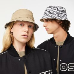 Chapeaux & Casquettes | LACOSTE Bob Reversible Imprime En Coton