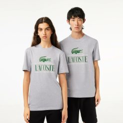 T-Shirts | LACOSTE T-Shirt Regular Fit En Jersey Epais De Coton