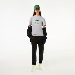 T-Shirts | LACOSTE T-Shirt Regular Fit En Jersey Epais De Coton