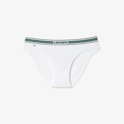 Sous-Vetements Et Vetements D'Interieur | LACOSTE Culotte Avec Ceinture Contrastee En Coton Stretch