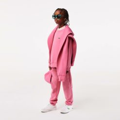 Vetements Fille | LACOSTE Sweatshirt Enfant Lacoste En Molleton De Coton Biologique