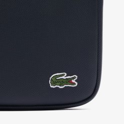 Sacoches & Pochettes | LACOSTE Sacoche Medium Zippee Lcst Croisee En Petit Pique