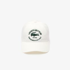 Chapeaux & Casquettes | LACOSTE Casquette Brodee En Twill De Coton