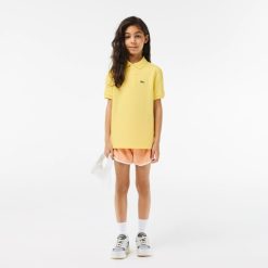 Vetements Fille | LACOSTE Polo Enfant Lacoste Regular Fit En Petit Pique Uni