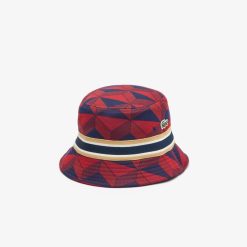 Chapeaux & Casquettes | LACOSTE Bob En Interlock Jacquard Avec Motif Graphique