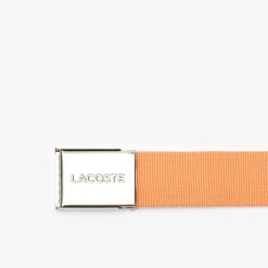 Ceintures | LACOSTE Ceinture Sangle Boucle Gravee Lacoste Edition Made In France