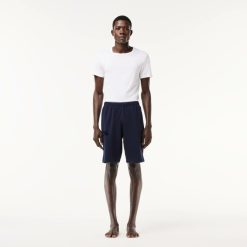 Sous-Vetements & Vetements D'Interieur | LACOSTE Short D'Interieur En Molleton De Coton Uni Avec Crocodile Velours