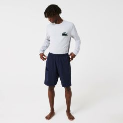 Sous-Vetements & Vetements D'Interieur | LACOSTE Short D'Interieur En Molleton De Coton Uni Avec Crocodile Velours