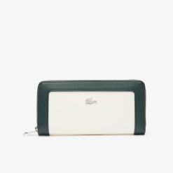 Portefeuilles & Petite Maroquinerie | LACOSTE Grand Portefeuille Zippe Nilly Protection Rfid