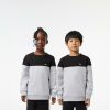 Vetements Garcon | LACOSTE Sweatshirt Enfant Color-Block En Molleton De Coton Biologique