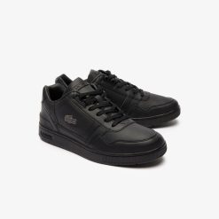 Sneakers | LACOSTE Sneakers T-Clip Homme En Cuir