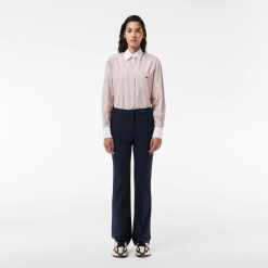 Pantalons & Shorts | LACOSTE Pantalon Habille Taille Haute Coupe Flare