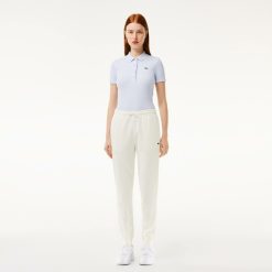 Pantalons & Shorts | LACOSTE Pantalon De Survetement Jogger Femme Lacoste En Molleton