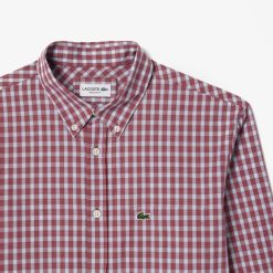 Chemises | LACOSTE Chemise A Carreaux En Popeline