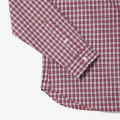 Chemises | LACOSTE Chemise A Carreaux En Popeline