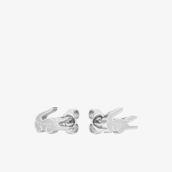 Bijoux | LACOSTE Boucles D'Oreille Crocodile Unie Lacoste