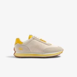 Sneakers | LACOSTE Sneakers L-Spin Femme En Cuir Et Textile